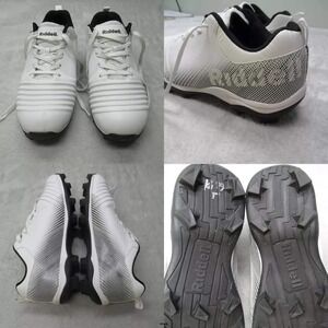 Riddell‎ Football Cleats Mens 8 Edge Low Cut RM White Sports Turf